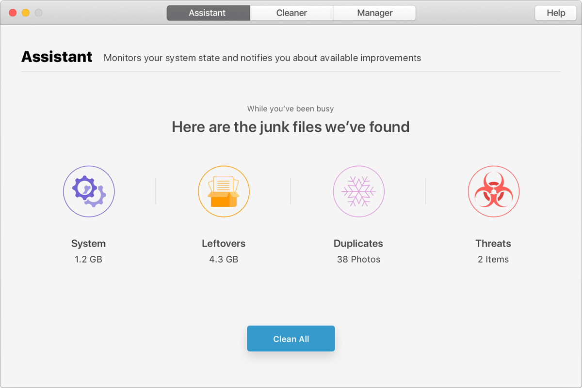 MacFly Pro 1.0 : MacFly Pro Assistant - Junk Found