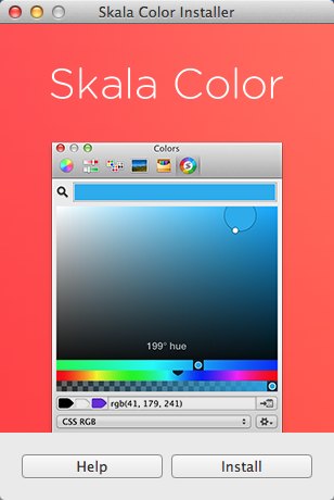 Skala Color 1.0 : Main window