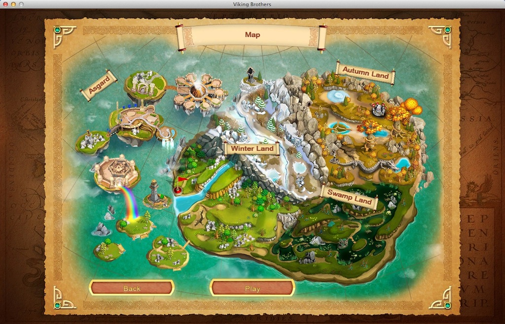 Viking Brothers 2.0 : Level Map