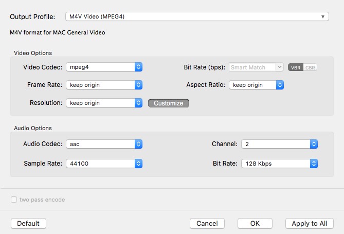 MacX Free WebM Video Converter 4.1 : Advanced Settings