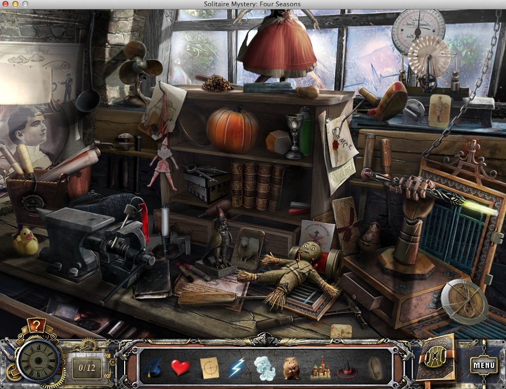 Solitaire Mystery: Four Seasons 2.0 : Completing Hidden Object Mini-Game