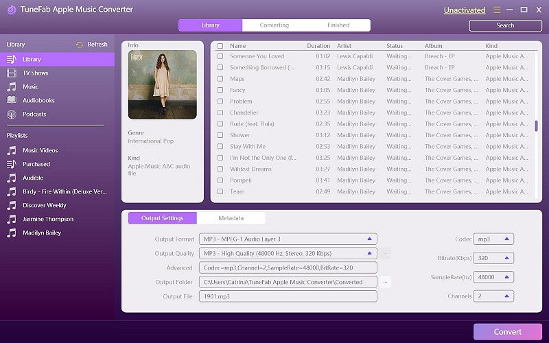 TuneFab Apple Music Converte for Mac 1.7 : TuneFab Apple Music Converter Main
