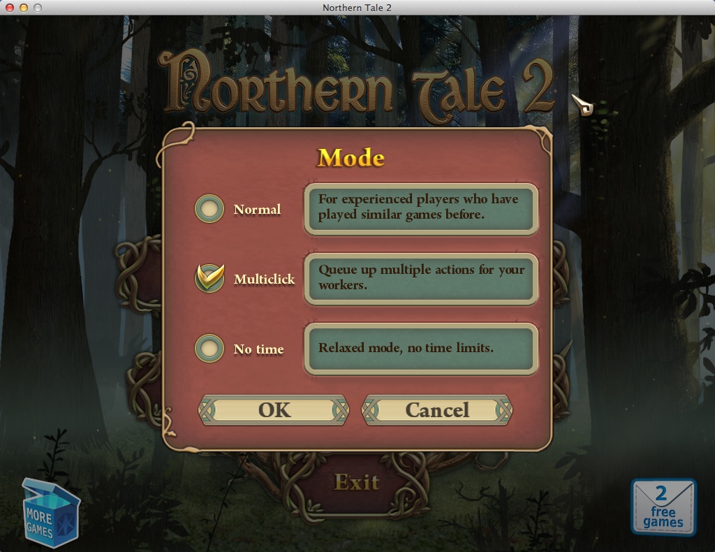 Northern Tale 2 1.0 : Selecting Game Mode