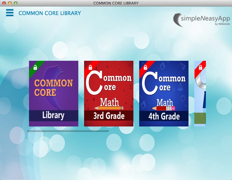 Common Core Library 3.5 : Main Window