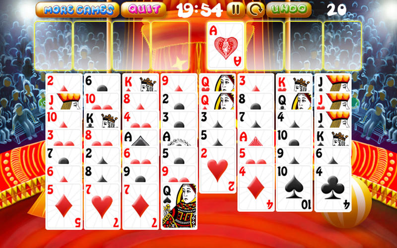 Circus Show Solitaire 1.0 : Main window