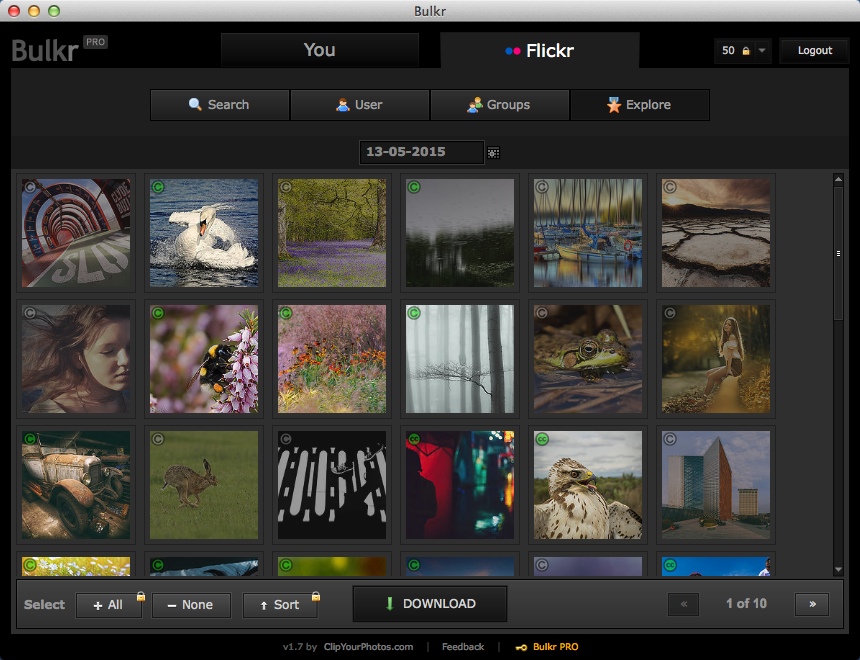 Bulkr 1.7 : Browsing Flickr Uploads From Certain Day