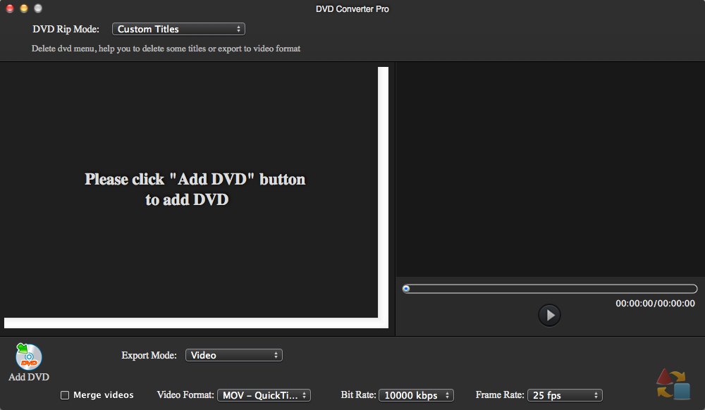 DVD Converter Pro 2.2 : Main window