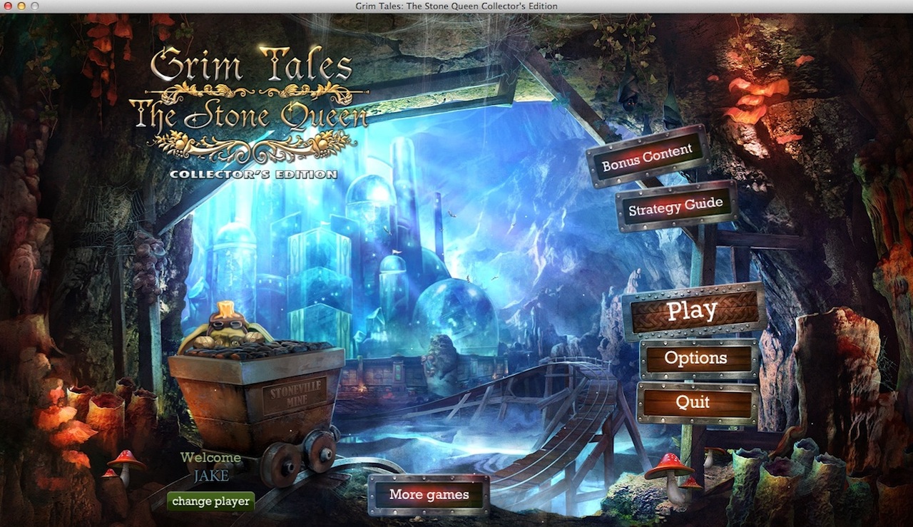 Grim Tales: The Stone Queen Collector's Edition 2.0 : Main Menu