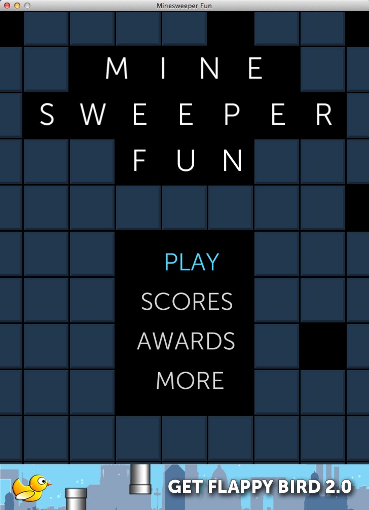 Minesweeper Fun 1.1 : Main Menu