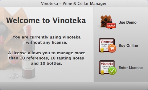 Vinoteka 3.4 : Welcome Window