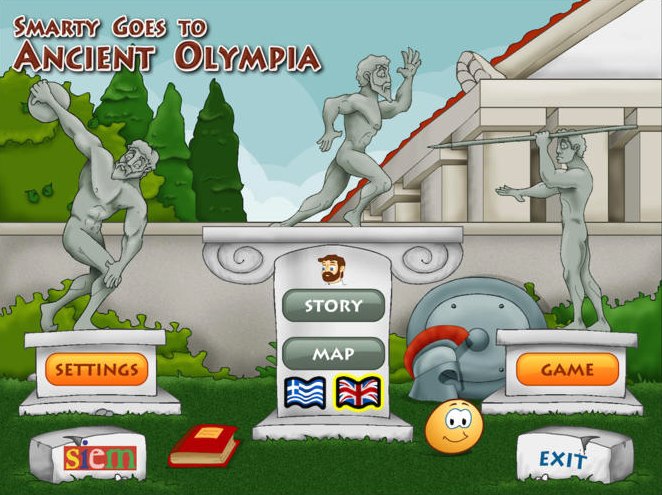 Smarty goes to ancient Olympia 1.0 : Main window
