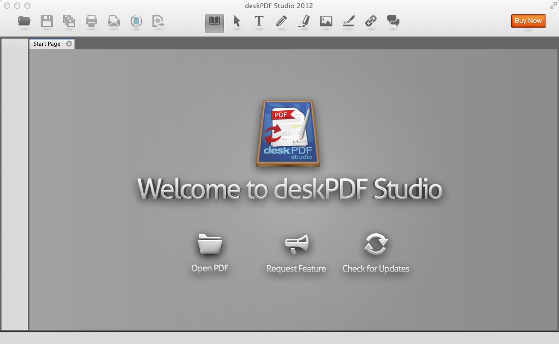 deskPDF Studio 2012.0 : Main window