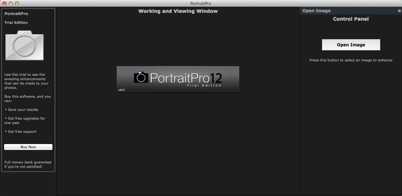 PortraitProStudioTrial 12.2 : Main window