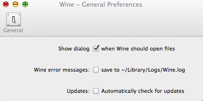 WineBottler 1.4 : Preferences