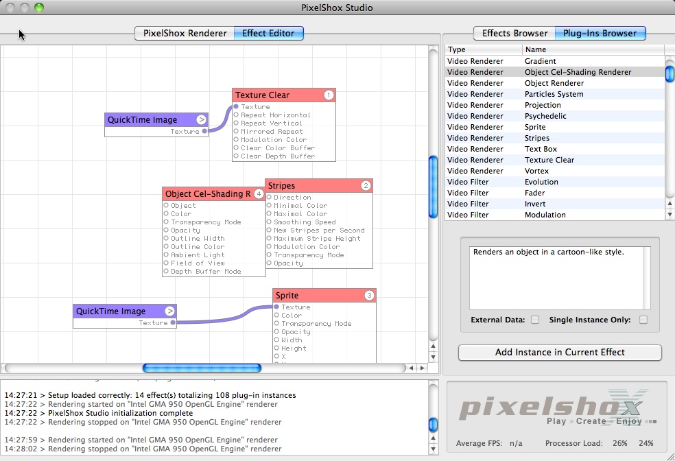 PixelShox Studio 0.9 : Main window
