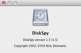 DiskSpy 1.5 : About window
