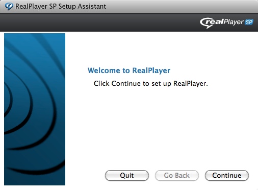 RealPlayerSP 12.0 : Main window