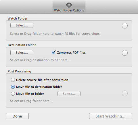 PS-to-PDF 1.1 : Watch Folder Option