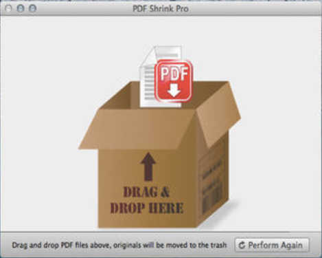 PDF Shrink Pro 1.1 : Main Window