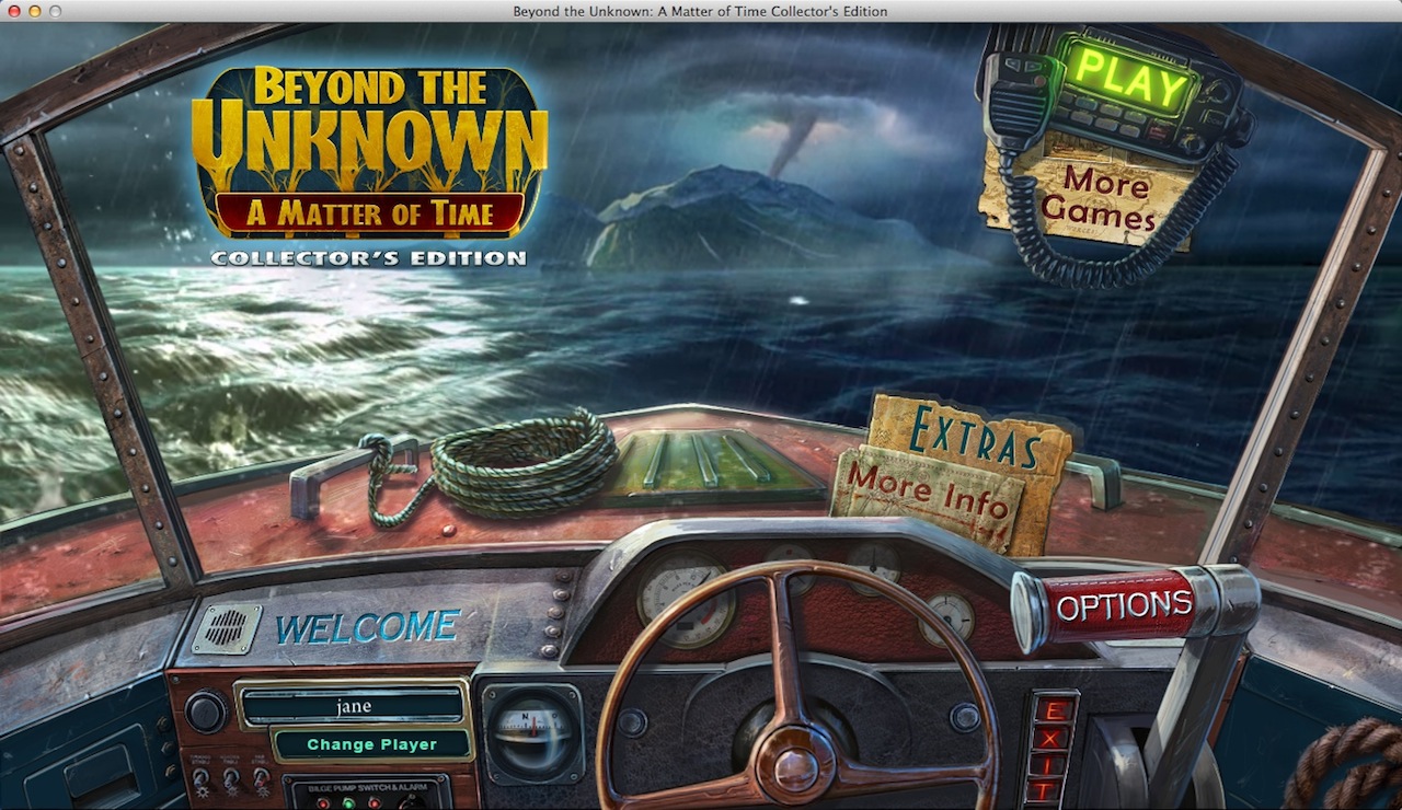 Beyond the Unknown: A Matter of Time Collector's Edition 2.0 : Main Menu
