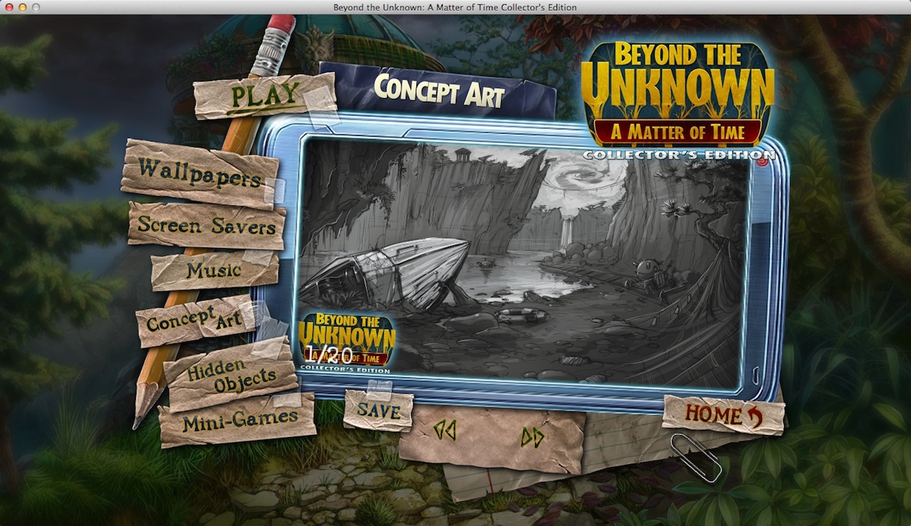 Beyond the Unknown: A Matter of Time Collector's Edition 2.0 : Extras Window