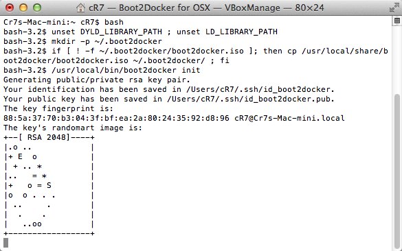 boot2docker 1.3 : Main window