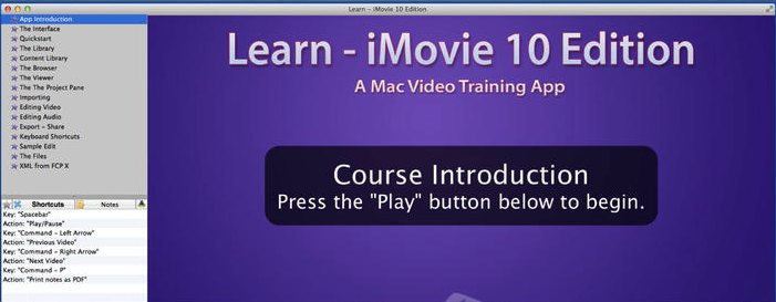 Learn - iMovie 10 Edition 3.1 : Main window