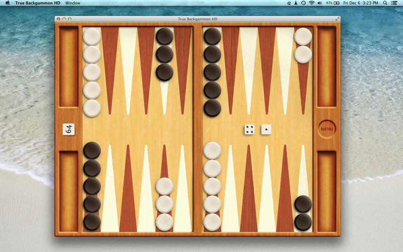 True Backgammon HD 4.1 : Main window