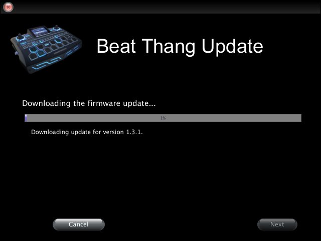 Beat Thang Upgrade Wizard 1.3 : Main window