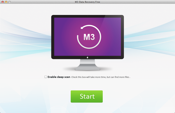 M3 Mac Data Recovery Free 3.6 : Main Window