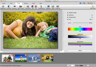 PhotoPad Photo Editing Software 2.50 : Main Window