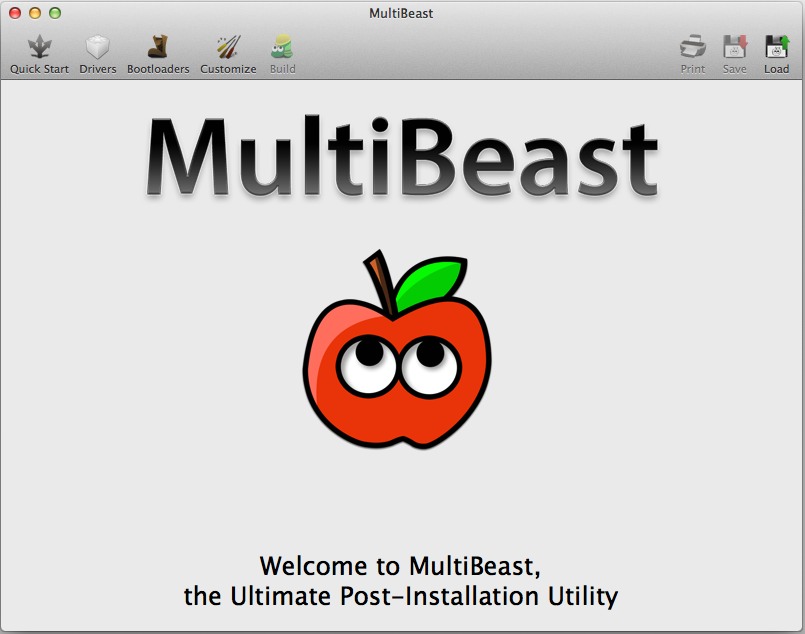 MultiBeast 6.4 : Main window