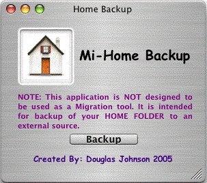 Mi-Home Backup 1.1 : Main window
