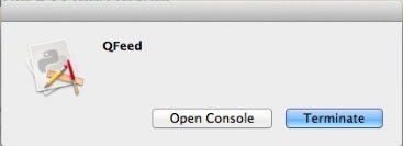 QFeed 0.8 : Console Window