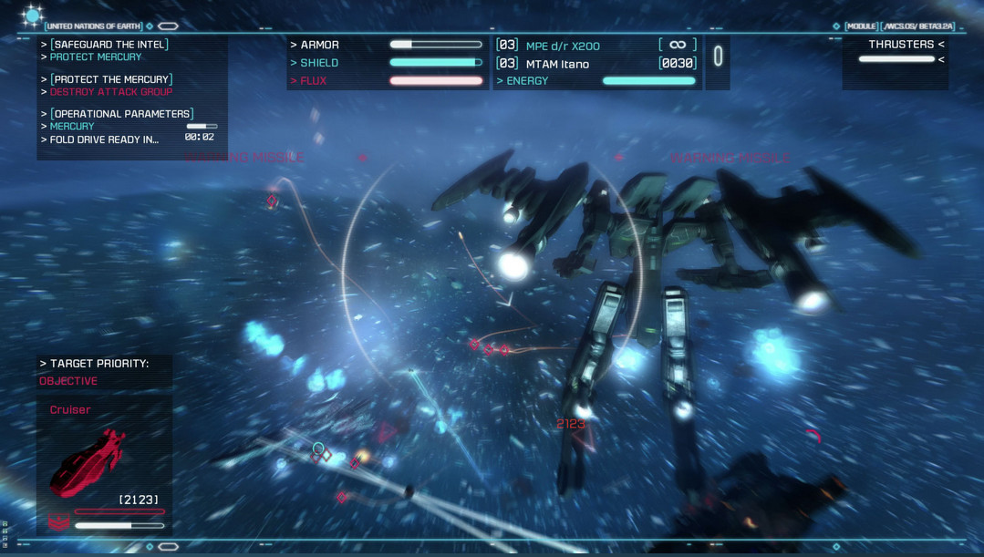 Strike Suit Zero - Raptor DLC 1.0 : Gameplay Window