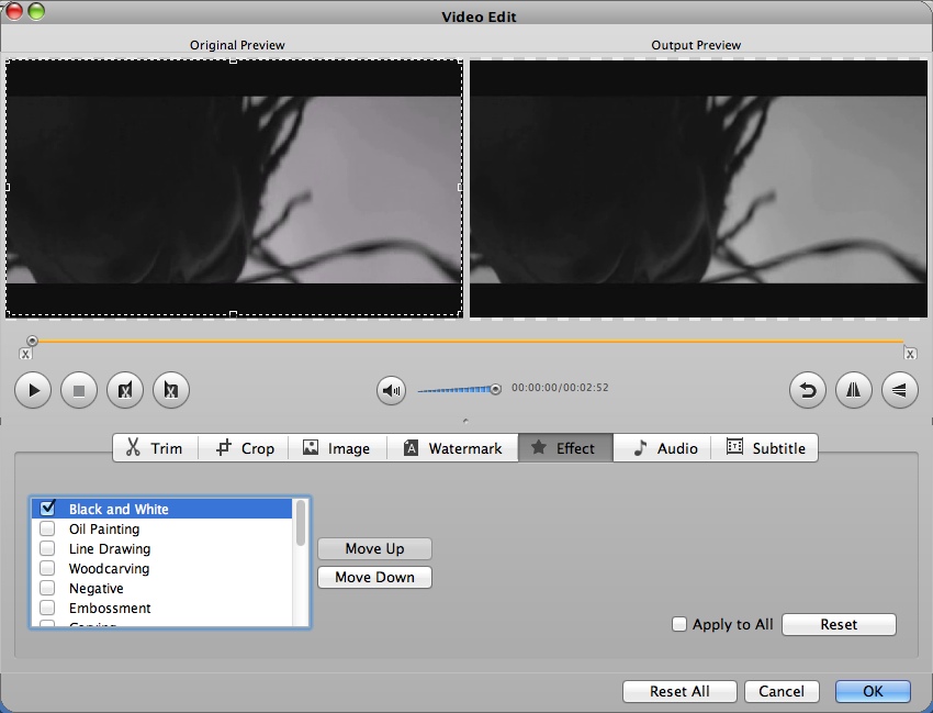 Bigasoft Total Video Converter 4.3 : Applying Visual Effects