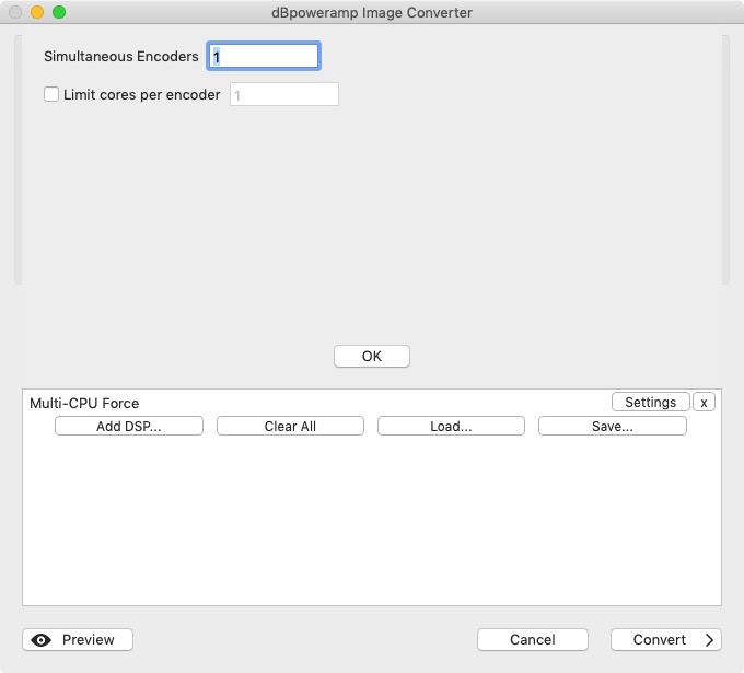 Image Converter 1.5 : Encoding Preferences 