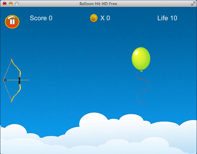 Balloon Hit HD Free : Gameplay Window