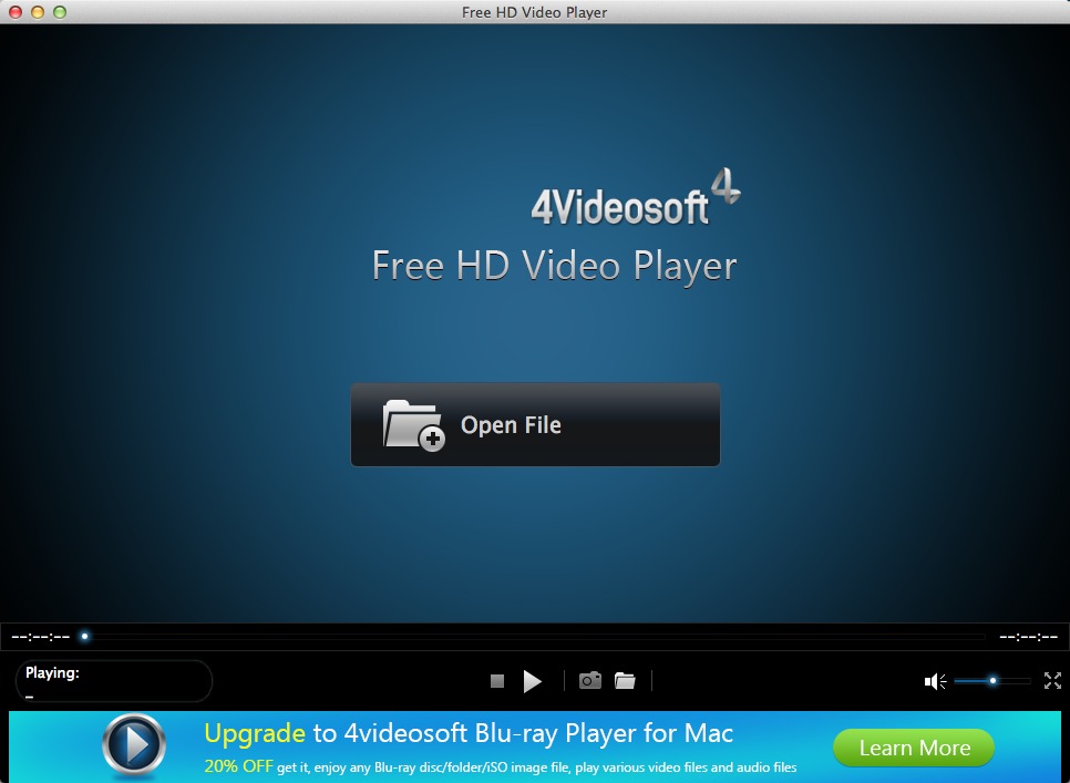 Free HD Video Player 6.1 : Main Window