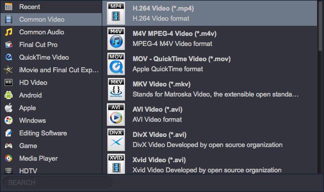 Acrok Video Converter for Mac 2.9 : Convert Options