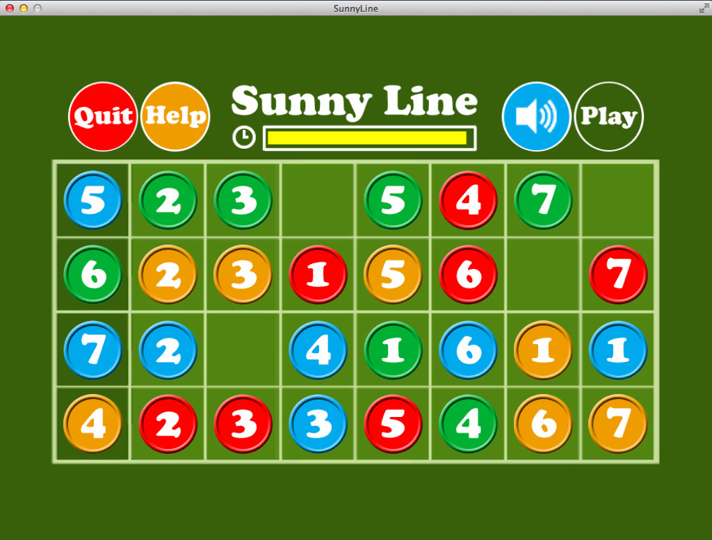 SunnyLine 1.0 : Gameplay Window