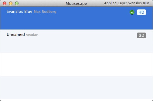 Mousecape 0.0 : Main Window