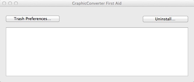 GraphicConverter First Aid 1.5 : Main Window