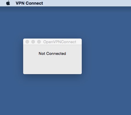 VPN Connect 1.0 : Main window
