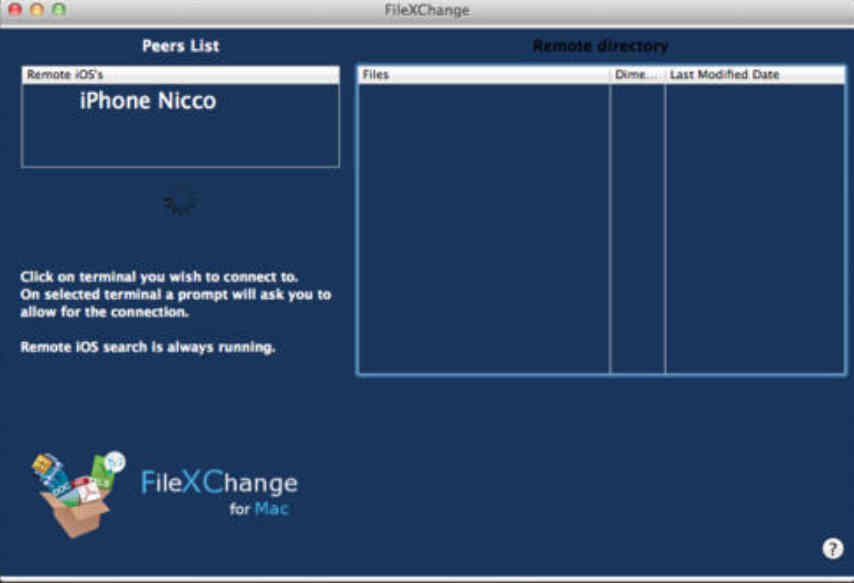 FileXChange 1.2 : Main Window