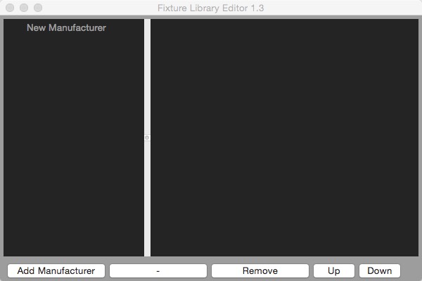 Fixture Library Editor 1.3 : Main window