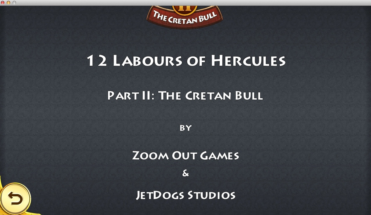 12 Labours of Hercules II: The Cretan Bull 2.0 : Credits Window