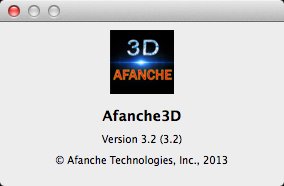 Afanche3D 3.2 : About Window