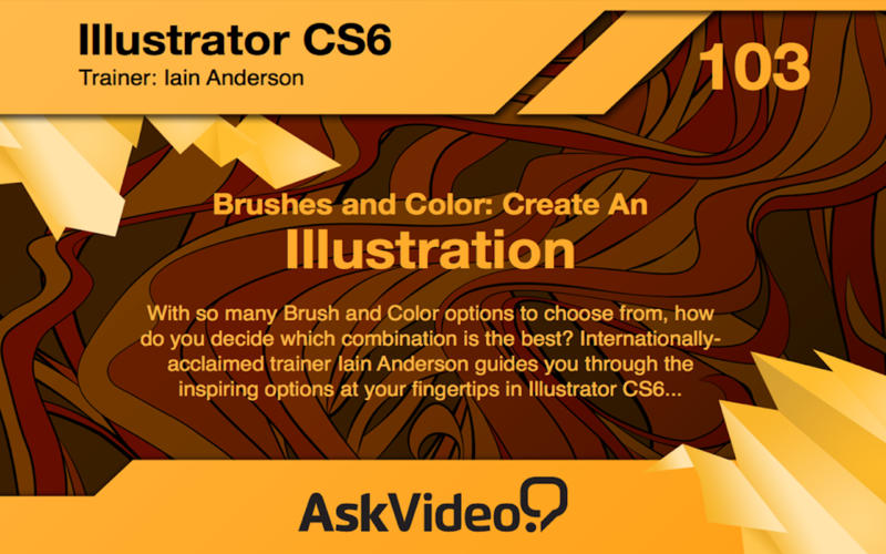 AV for Illustrator CS6 103 - Brushes and Color 1.0 : Main Window