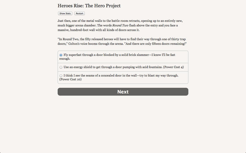 Heroes Rise The Hero Project 1.0 : Main Window